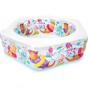 Бассейн надувной INTEX «МОРСКОЙ РИФ» 56493 191 х 178 х 61 см от 6 лет микс