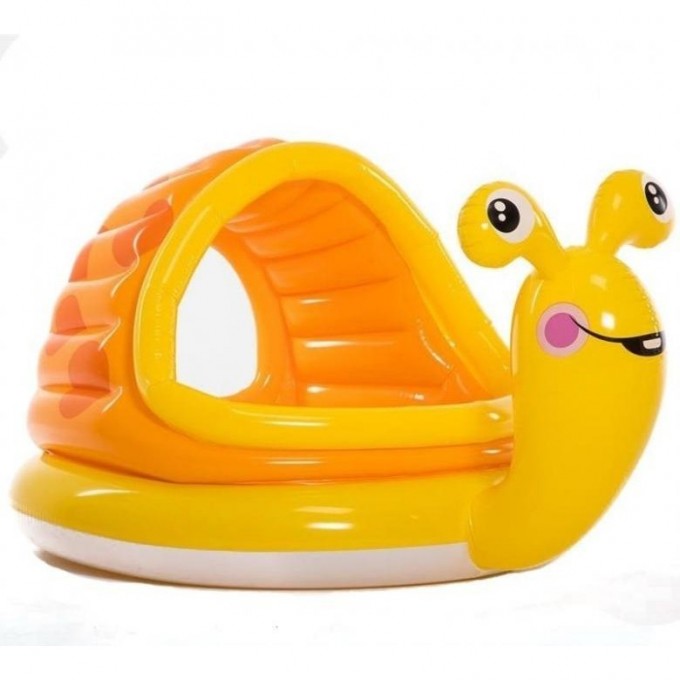 Бассейн надувной INTEX «УЛИТКА» NP, с навесом, 145 х 102 х 74 см, от 1-3 лет 57124