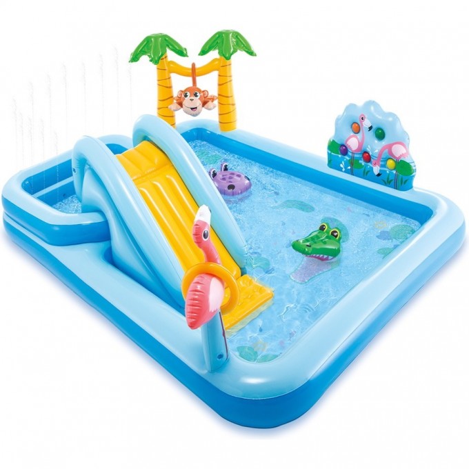 Игровой центр INTEX «ПРИКЛЮЧЕНИЯ В ДЖУНГЛЯХ» 257х216х84 см, от 3 лет 57161