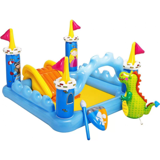 Игровой центр INTEX "ЗАМОК" 185х152х107 см с горкой, до 81 кг, от 2 лет 57138