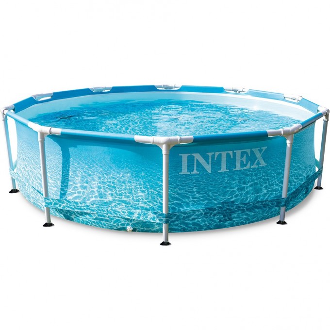 Каркасный бассейн INTEX METAL FRAME BEACHSIDE 305х76см, 4485л, фильтр-насос 1250л/ч 28208