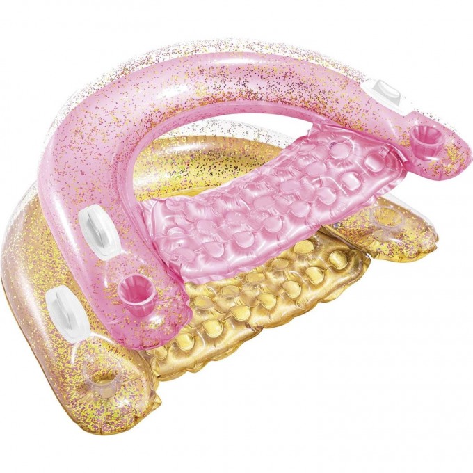 Надувной кресло-плот для плавания INTEX "ЗОЛОТОЙ БЛЕСК" , 119х97х28см 2 цвета 56831