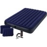 Надувной матрас INTEX CLASSIC DOWNY AIRBED FIBER-TECH , 152х203х25см с подушками и насосом 64765