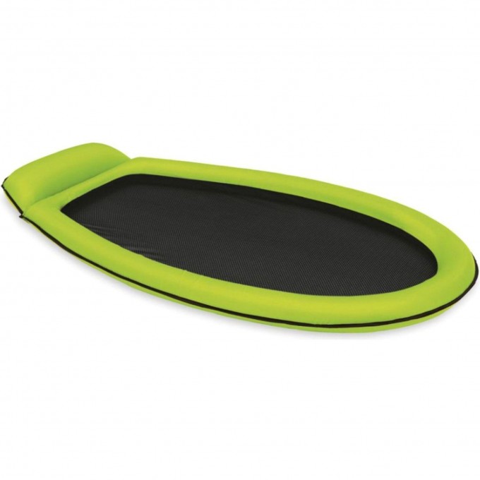 Надувной матрас-шезлонг для плавания INTEX сетчатый 178х94 см с подголовником, до 100 кг, зеленый 58836 ZELEHYII