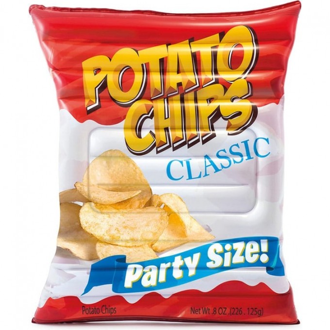 Надувной плотик INTEX "КАРТОФЕЛЬНЫЕ ЧИПСЫ" , 178x140см 58776