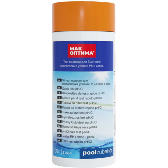 Тестер MAK ОПТИМА для быстрого определения уровня РН и свободного хлора 79020